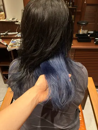 セミロング カラー ヘアアレンジ 💟似合わせカットカ ラーMizuki🐕のヘアスタイル