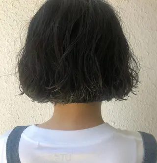 ミディアム パーマ 佐藤 良祐のヘアスタイル