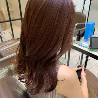 セミロング 髪質改善/縮毛矯正 🎀小林 唯 🎀のヘアスタイル