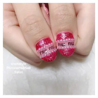 ミディアム ネイル 🐾enen style 🐾のネイルデザイン