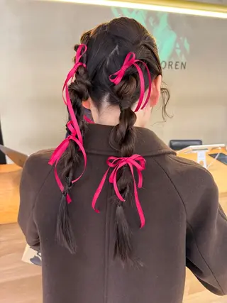 ヘアアレンジ 透明感カラー 🎀エリコ🌈のヘアスタイル