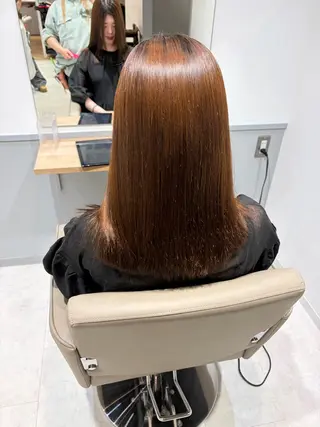 セミロング 緑区/艶髪 🦋柿下のヘアスタイル