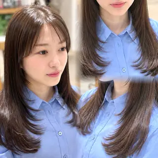 ロング カラー 🩰Kurumi🩰 レイヤーカットのヘアスタイル