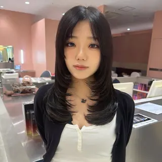 ロング 🇰🇷韓国ワンホン カラー🎀✨️AYUのヘアスタイル