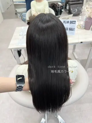 ロング カラー 美髪矯正/シークレッ トハイライト🤍りさのヘアスタイル