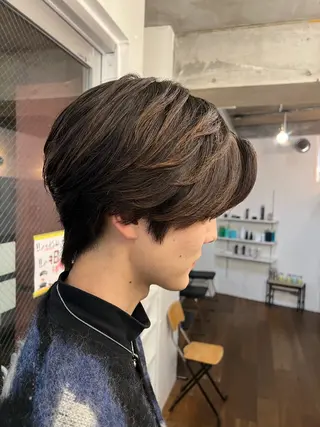 パーマ メンズ 人見知りさんでも安心 奥田 里佳子のヘアスタイル