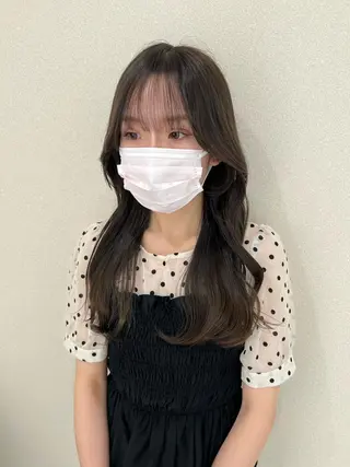 ロング カラー 外国人対応 佐久間のヘアスタイル