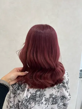セミロング 韓国風🫧艶カラー 💟ran💟のヘアスタイル