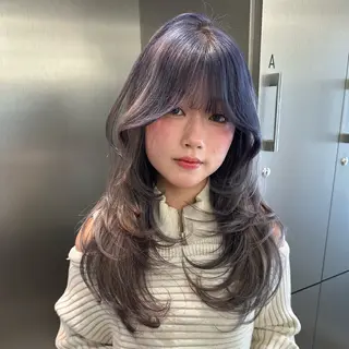 ロング カラー 🤍Suzuka🤍 ハイトーン/ブリーチのヘアスタイル