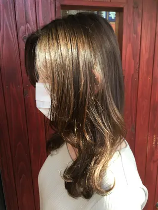 セミロング plaatje 義見のヘアスタイル