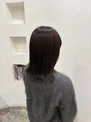 ミディアム 福島 怜奈のヘアスタイル