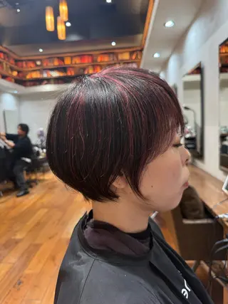ショート カラー 白髪率別白髪ぼかし /なおき/表参道のヘアスタイル