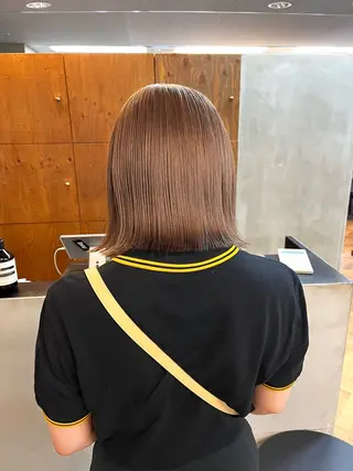ミディアム カラー ヘアアレンジ ena/ブリーチなし 透明感・レイヤー🎀のヘアスタイル