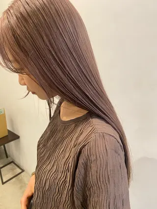 ロング カラー やました もえかのヘアスタイル