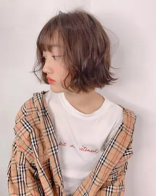 ショート カラー パーマ メンズ縮毛矯正 細谷碧海のヘアスタイル