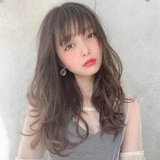 ロング ヘアアレンジ 縮毛矯正/髪質改善/ ブリーチ毛/木元渓太のヘアスタイル