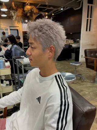 ショート メンズ 福岡美容室ハイトーン koudaiのヘアスタイル