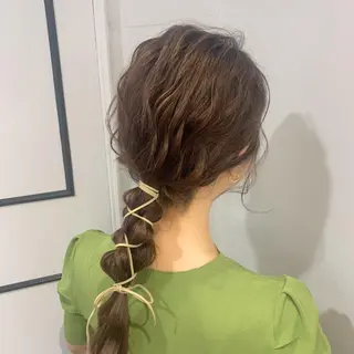 セミロング . AYUKAのヘアスタイル