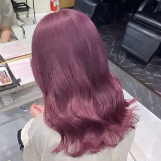 ミディアム カラー ヘアアレンジ メンズ 🌟🍒ハイトーン 韓国ヘア/ユウミのヘアスタイル