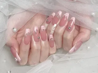 ネイル 𝐲𝐮𝐦𝐢🎀 長さ出しデザイン専門のネイルデザイン