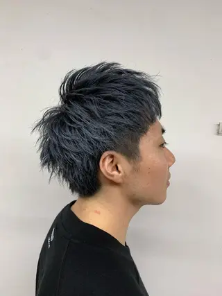 ショート カラー 中村 靖彬のヘアスタイル