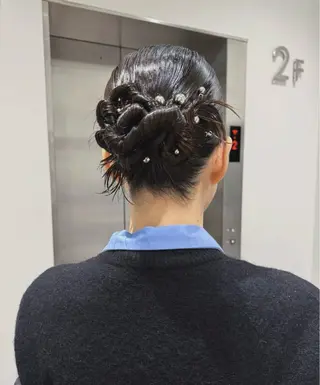 ミディアム ヘアアレンジ KAWATOKO MISUZUのヘアスタイル