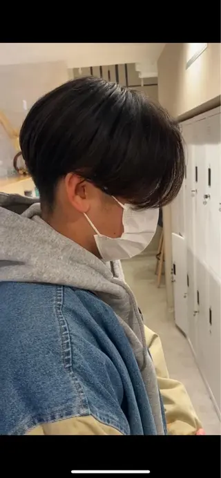 ミディアム パーマ メンズ ALLYS 中島史優のヘアスタイル