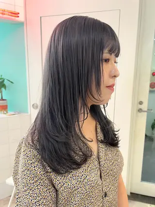 セミロング 柔らかいハイトーン× 似合わせ/Yoheiのヘアスタイル
