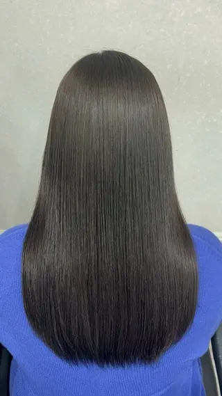 ロング カラー ケアブリーチ🥣 縮毛矯正Ryokoのヘアスタイル