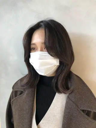 ミディアム ❤︎︎韓国ヘア❤︎︎ 𝑺𝒉𝒊𝒉𝒐のヘアスタイル
