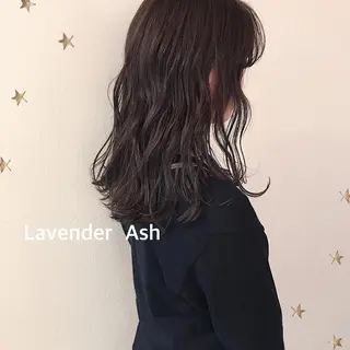 セミロング カラー 市川 千夏のヘアスタイル