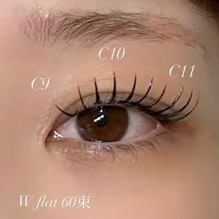 マツエク・マツパ rino✴︎/LED ・ダブルフラット🐬のマツエク・マツパデザイン