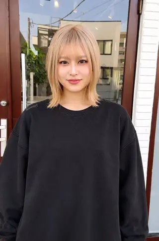 ミディアム 手塚 亮汰のヘアスタイル