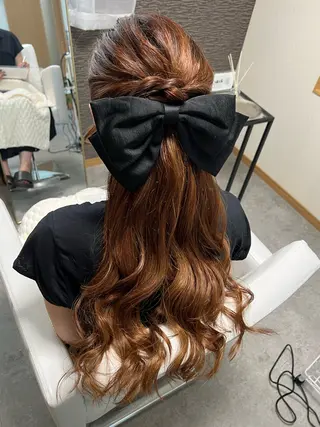 ヘアアレンジ エクステ・セット 専門店Sleekのヘアスタイル