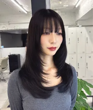 セミロング カラー ヘアアレンジ ✨綺麗が続くカット ✨/星野六三四のヘアスタイル