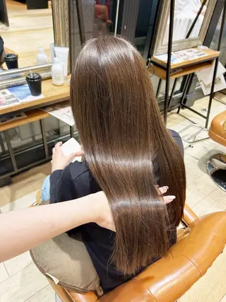 ロング カラー 松尾 遥花のヘアスタイル