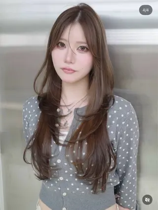 ロング 【大宮】一日限定 ハイレイヤーカットのヘアスタイル