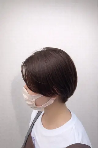 ショート カラー 艶カラー/レイヤー カット🫧あいりのヘアスタイル