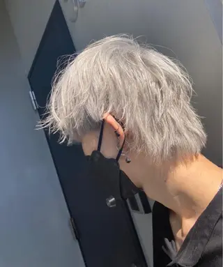 ミディアム メンズ縮毛矯正 細谷碧海のヘアスタイル