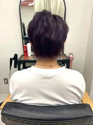 ショート カラー himari💜 酸性ストレートのヘアスタイル