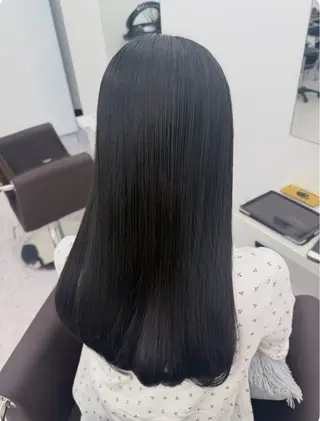 ロング カラー パーマ ヘアアレンジ メンズ 透明感カラー/ 新潟万代/池野里衣のヘアスタイル