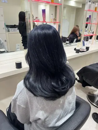 セミロング カラー 💟RINNA 艶カラー💟のヘアスタイル
