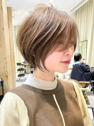 ショート カラー ⭐️銀座/ショート/ 艶カラー/りょうがのヘアスタイル