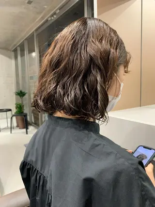 パーマ ボブパーマコテ巻き風 パーマNo1深江秀平のヘアスタイル