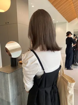 セミロング カラー 履歴回収❎ブリーチ/ レイヤーボブ🪄aiのヘアスタイル