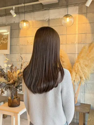 ロング カラー 眞名子 瑞紀のヘアスタイル