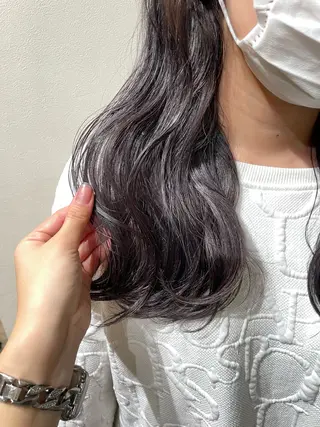 セミロング カラー コトミ【メンズ】 【曲がる縮毛矯正】のヘアスタイル