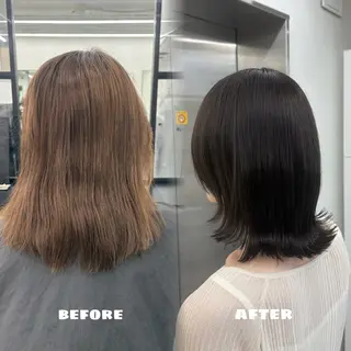 ミディアム カラー 🌟ゆりあ🌟 JILLSTUDIOのヘアスタイル