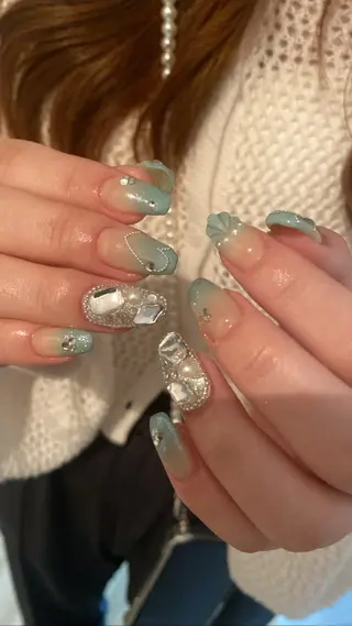 ロング カラー ネイル tetty nailsalonのネイルデザイン