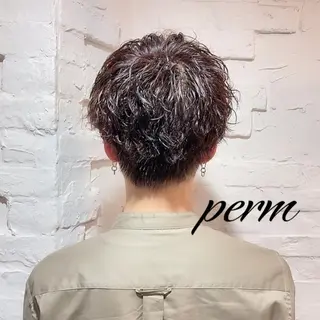 パーマ メンズ カット スパのヘアスタイル